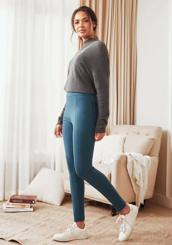 Journey Pant | Skinny (Dark Ocean) sold by Betabrand