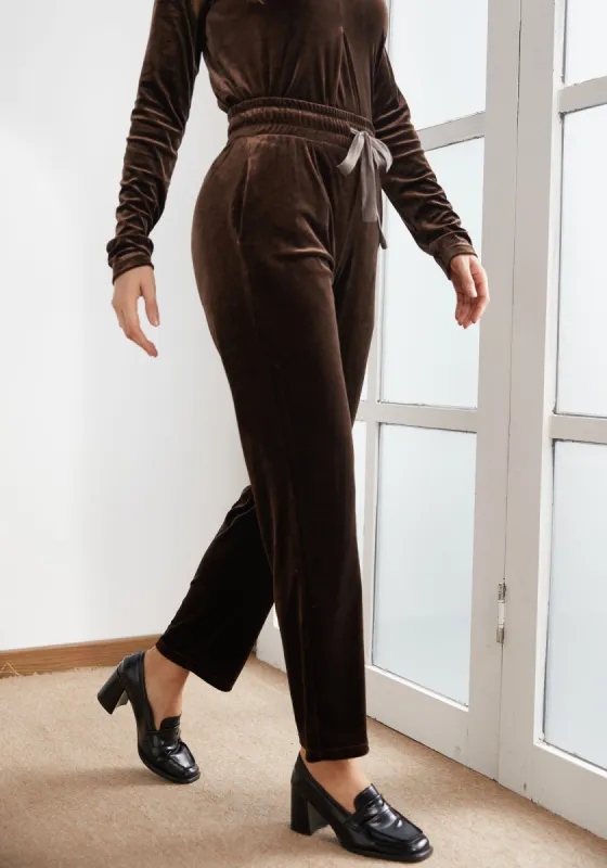 LuxeVelvet Drawstring Pant (Mushroom) sold by Betabrand