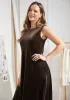 LuxeVelvet A-Line Midi Dress (Mushroom) sold by Betabrand