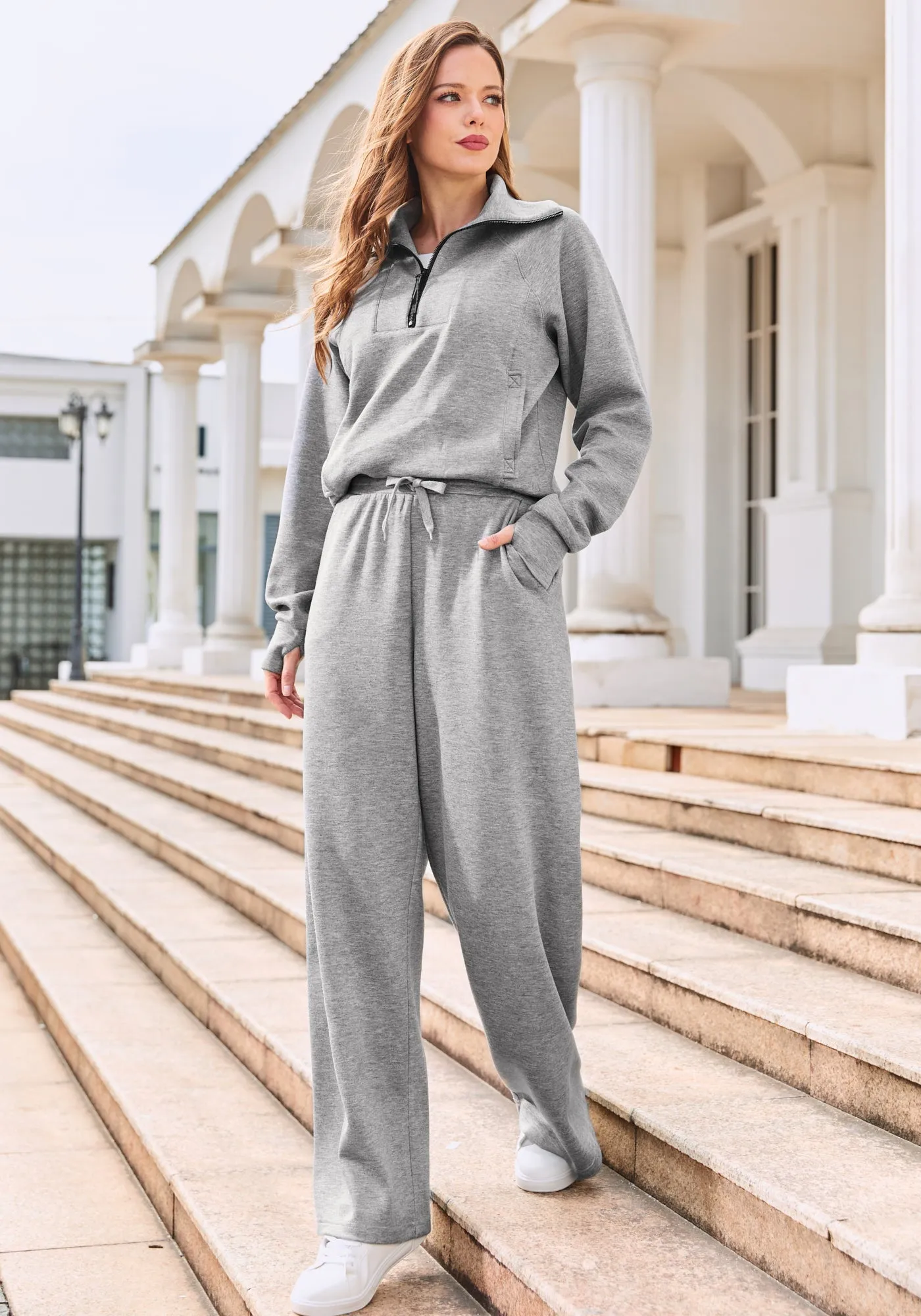 AirFlex Quarter Zip Pullover (Gray) sold by Betabrand product image thumbnail 4