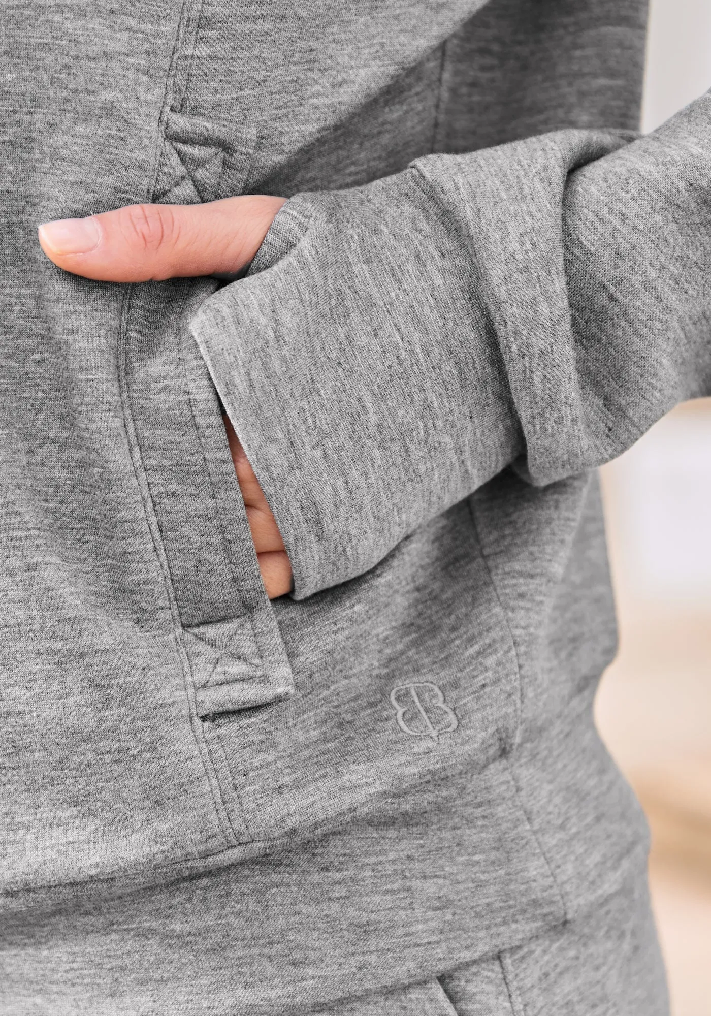 AirFlex Quarter Zip Pullover (Gray) sold by Betabrand product image thumbnail 2
