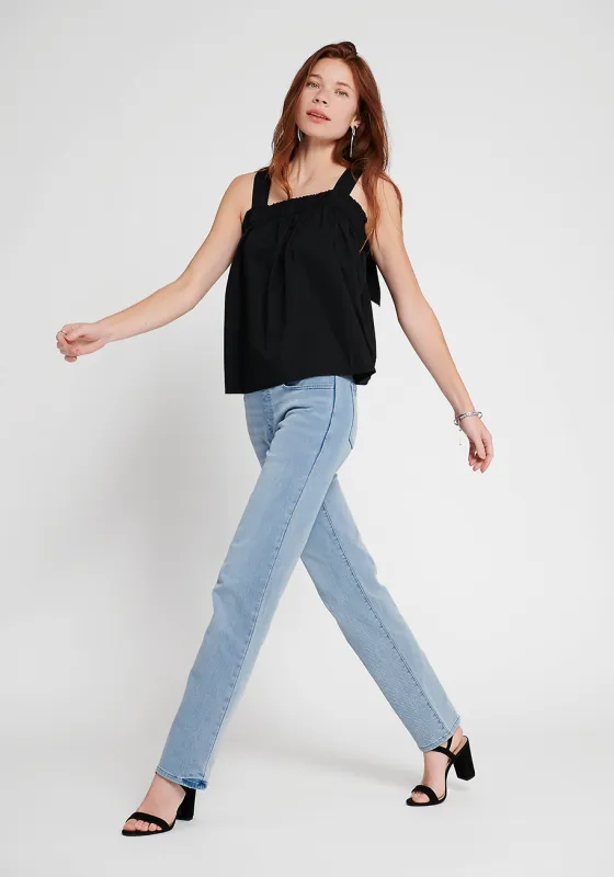 Signature Mid-Rise Denim | Straight (Cloud Wash) sold by Betabrand