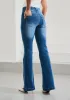 Signature Mid-Rise Denim | Flare (Alamo Wash) sold by Betabrand