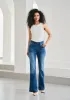 Signature Mid-Rise Denim | Flare (Alamo Wash) sold by Betabrand