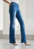Signature Mid-Rise Denim | Flare (Alamo Wash) sold by Betabrand