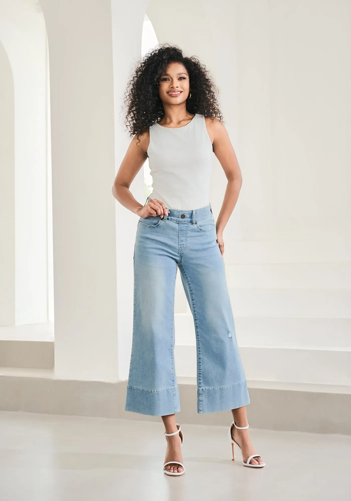 Boyfriend Crop Jean | Straight (Coastal Wash) sold by Betabrand product image thumbnail 3