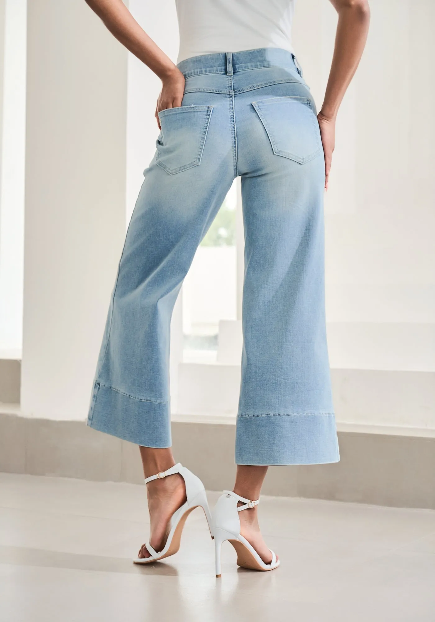Boyfriend Crop Jean | Straight (Coastal Wash) sold by Betabrand product image thumbnail 5
