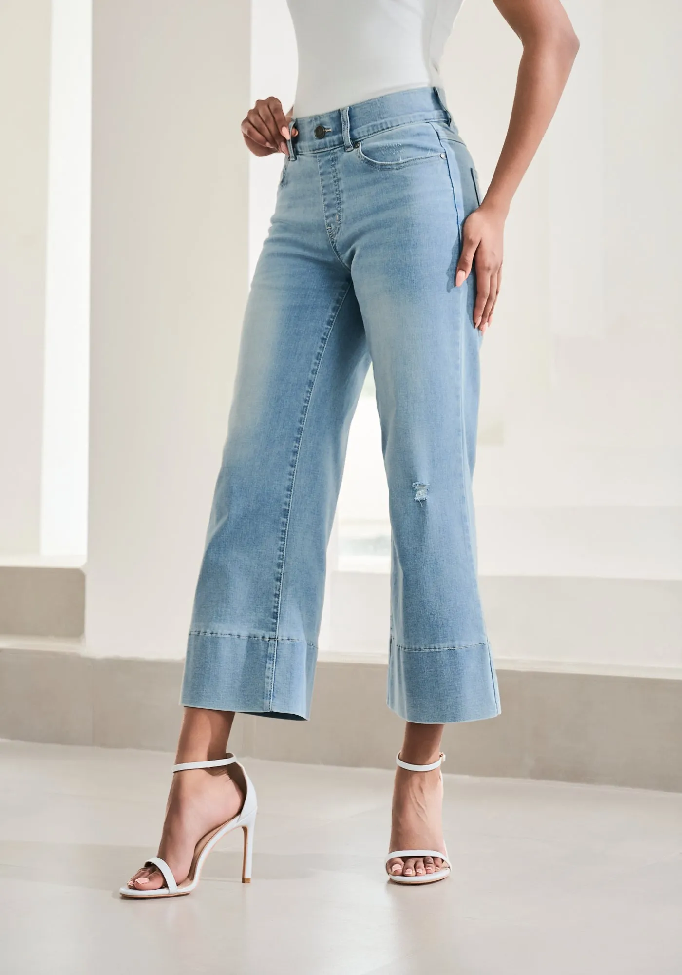 Boyfriend Crop Jean | Straight (Coastal Wash) sold by Betabrand product image thumbnail 4