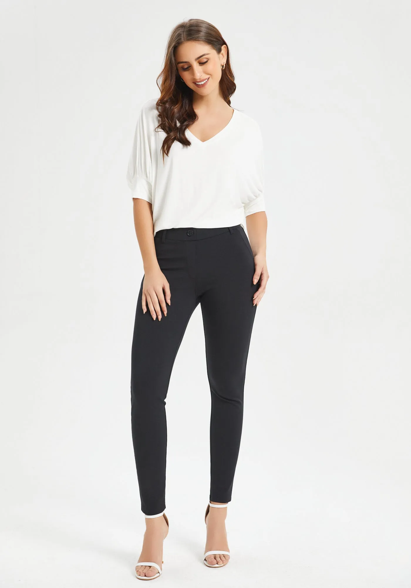 Dolman V-Neck (Ivory) sold by Betabrand product image thumbnail 5