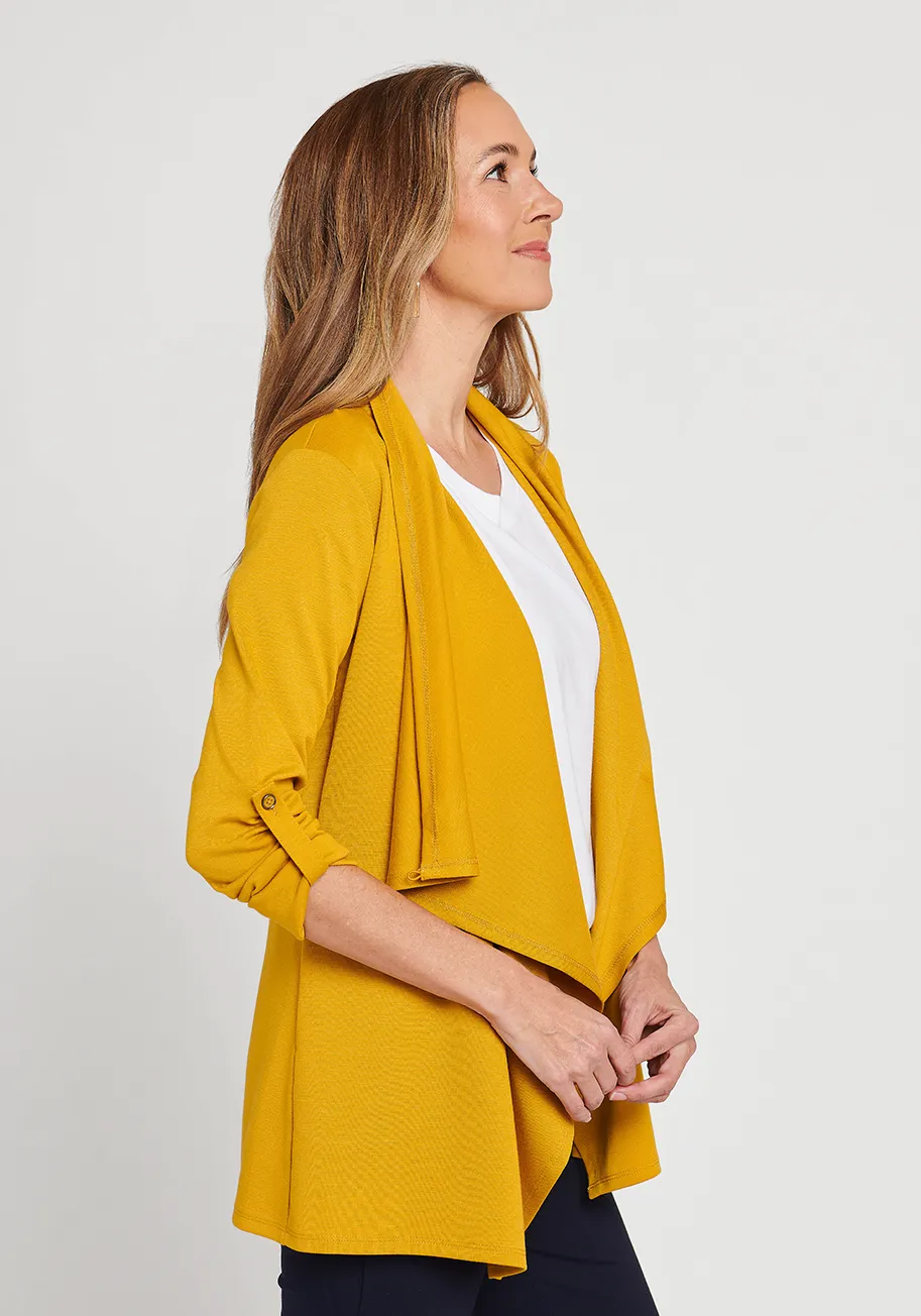 Liz Wrap Tunic (Goldenrod) sold by Betabrand product image thumbnail 3