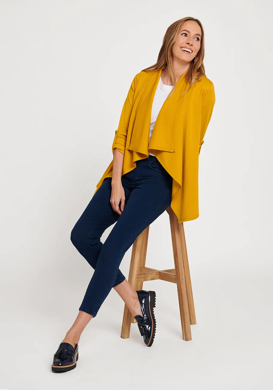 Liz Wrap Tunic (Goldenrod) sold by Betabrand product image thumbnail 4