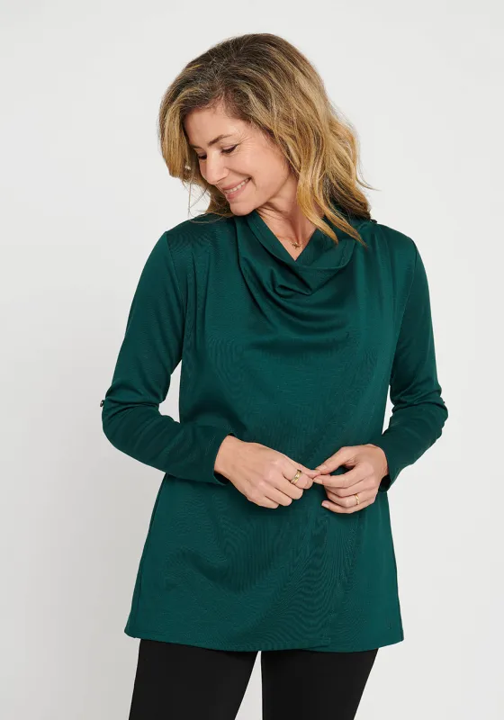 Liz Wrap Tunic (Ponderosa Pine) sold by Betabrand