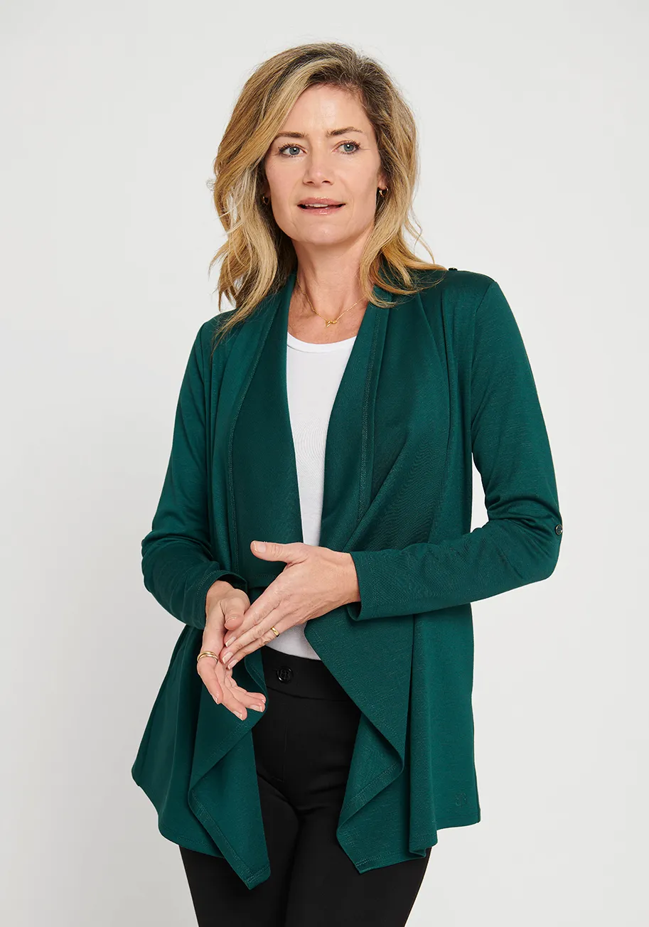 Liz Wrap Tunic (Ponderosa Pine) sold by Betabrand product image thumbnail 3