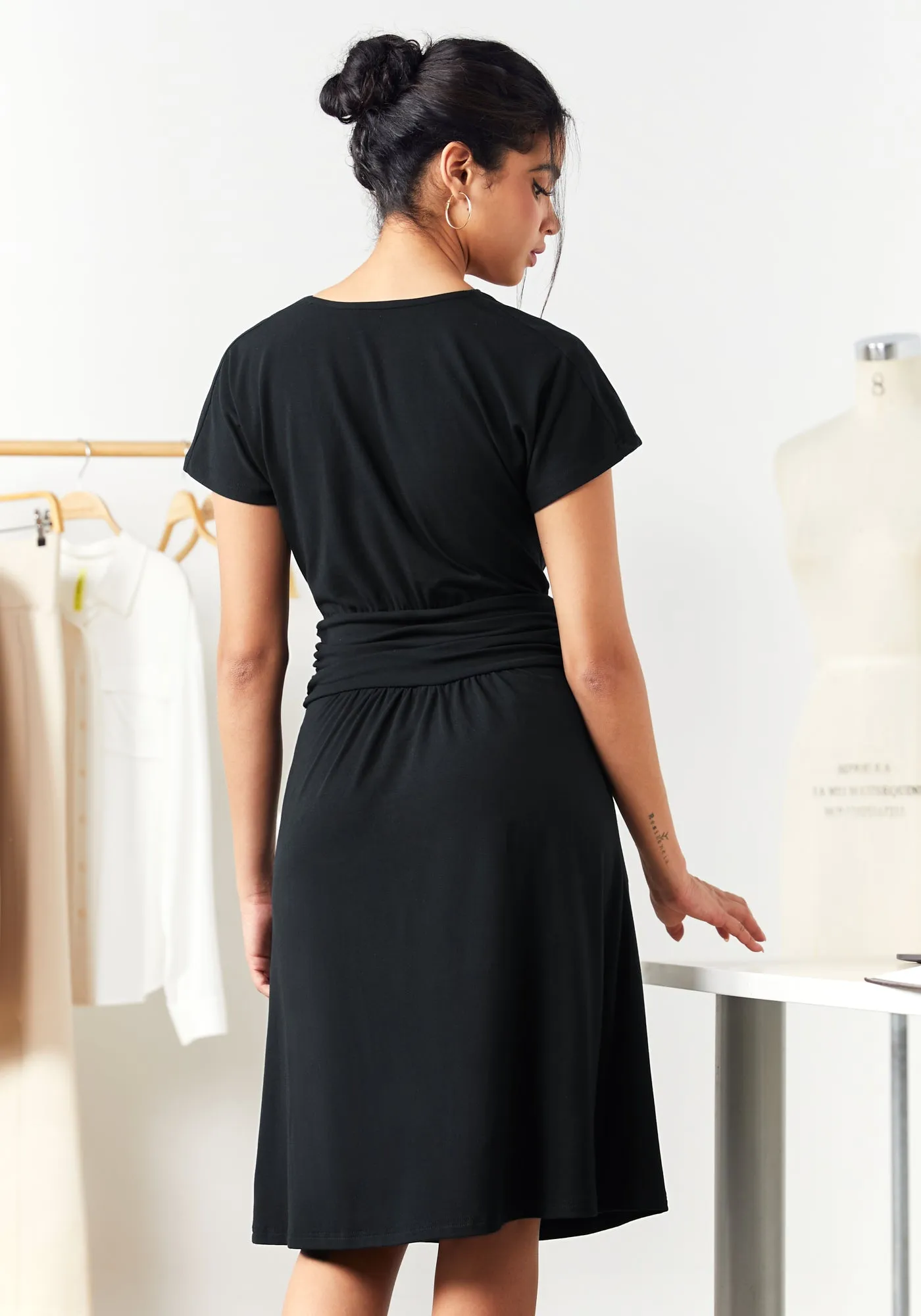 Canopy Dress (Black) sold by Betabrand product image thumbnail 5