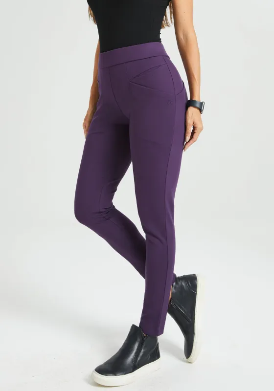 ⏰ PRESALE | Journey Pant | Skinny (Aubergine) sold by Betabrand