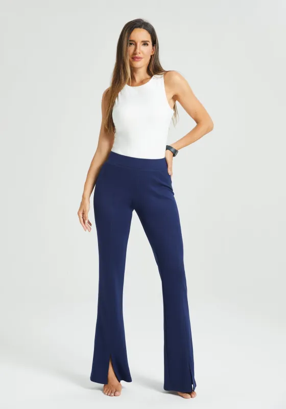 Airflex Split Leg Bootcut Legging (Navy) sold by Betabrand