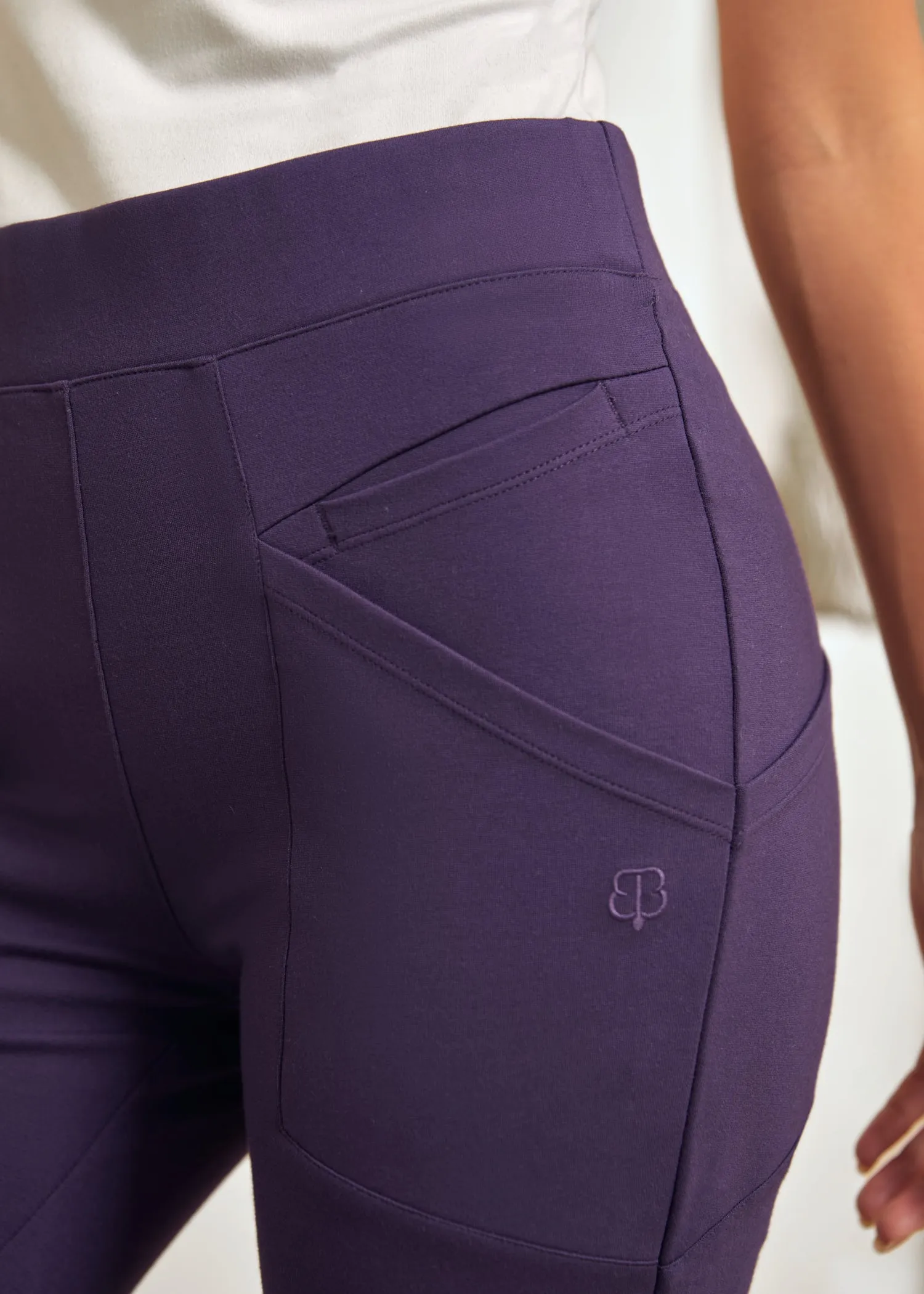 Journey Pant | Bootcut (Aubergine) sold by Betabrand product image thumbnail 5