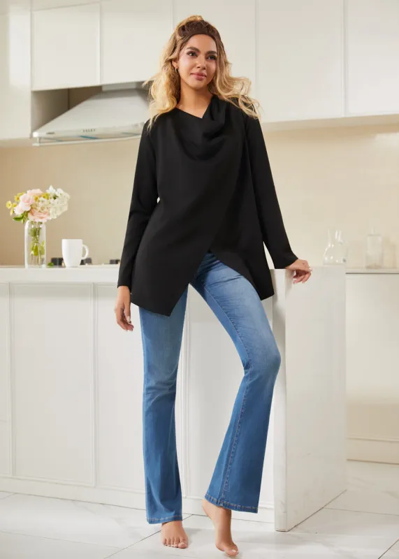 AirFlex Wrap Cardigan (Black) - Final Sale sold by Betabrand