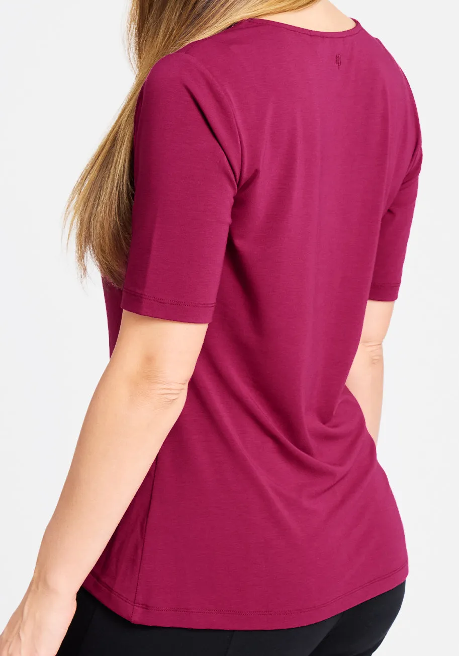 Christine Tee (Plum) sold by Betabrand product image thumbnail 3