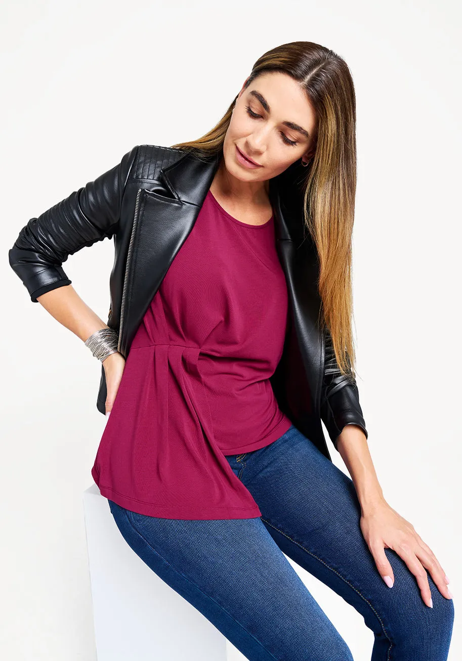 Christine Tee (Plum) sold by Betabrand product image thumbnail 4