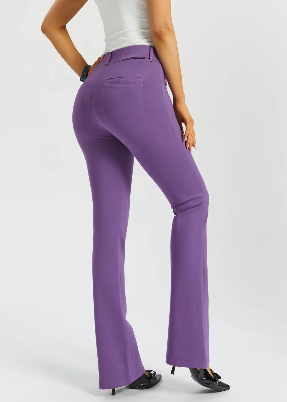 7-Pocket DPYP™ Dress Pant Yoga Pant | Bootcut (Grape) sold by Betabrand product image thumbnail 5