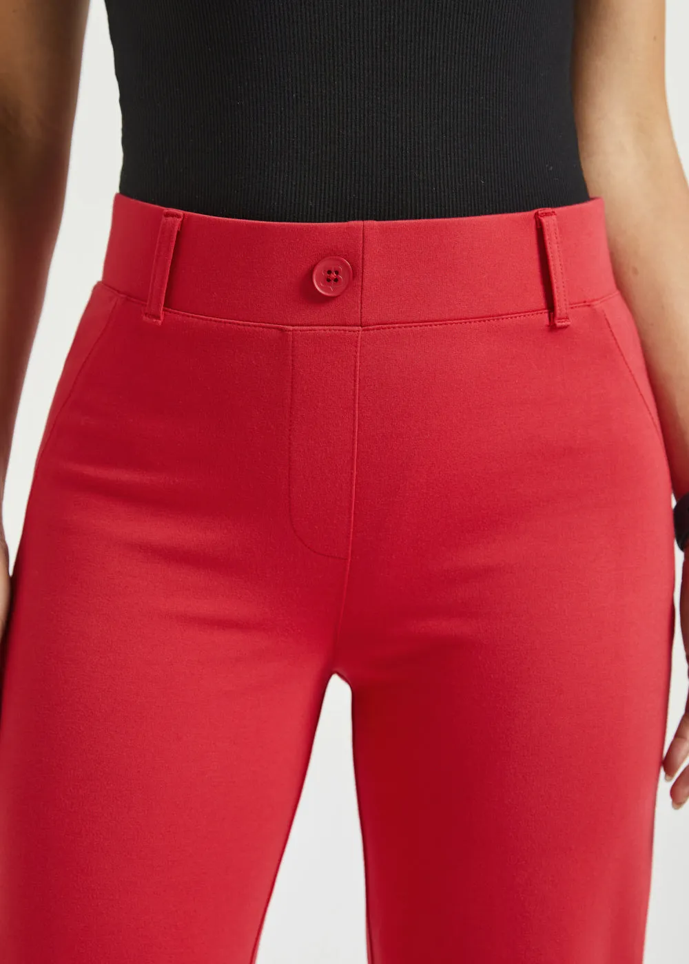 Classic DPYP™ Dress Pant Yoga Pant | Straight (Red) sold by Betabrand product image thumbnail 3