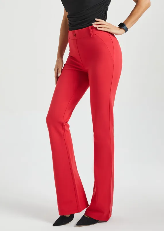 Classic DPYP™ Dress Pant Yoga Pant | Bootcut (Red) sold by Betabrand