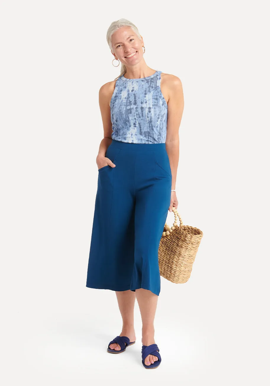 Full Bloom Pant (Poseidon) sold by Betabrand product image thumbnail 4