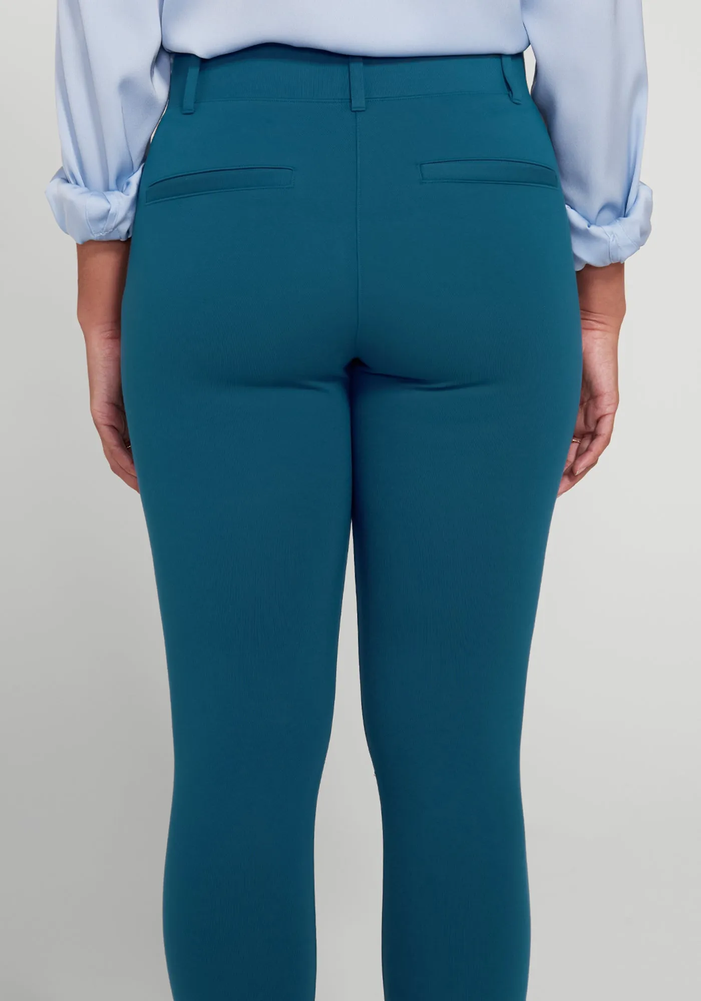 Classic Dress Pant Yoga Pant | Skinny (Dark Ocean) - Final Sale sold by Betabrand product image thumbnail 3