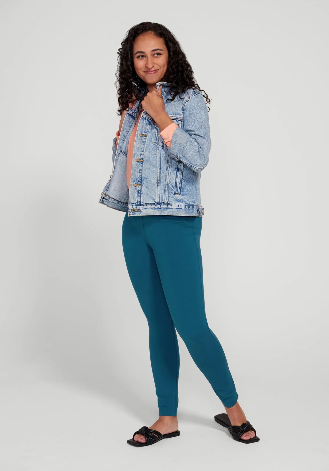 Classic Dress Pant Yoga Pant | Skinny (Dark Ocean) - Final Sale sold by Betabrand product image thumbnail 4