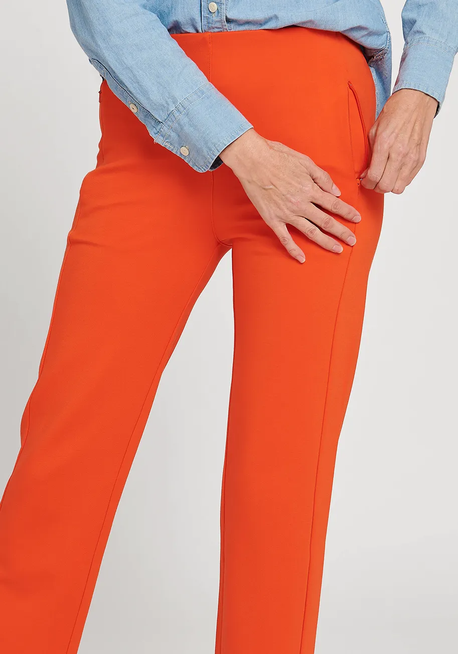 Monroe Crop Trouser | Straight (Tomato) sold by Betabrand product image thumbnail 2
