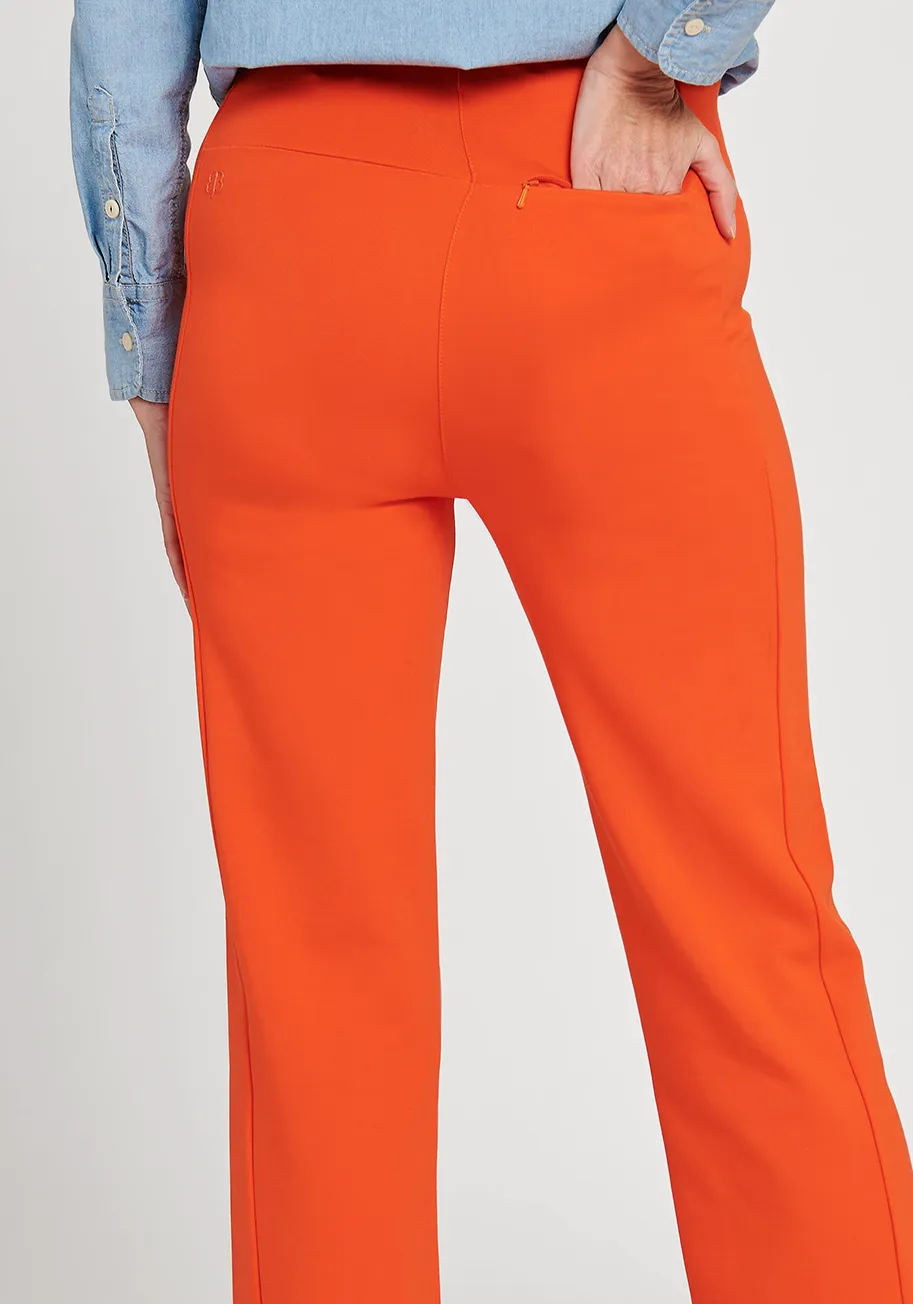 Monroe Crop Trouser | Straight (Tomato) sold by Betabrand product image thumbnail 3