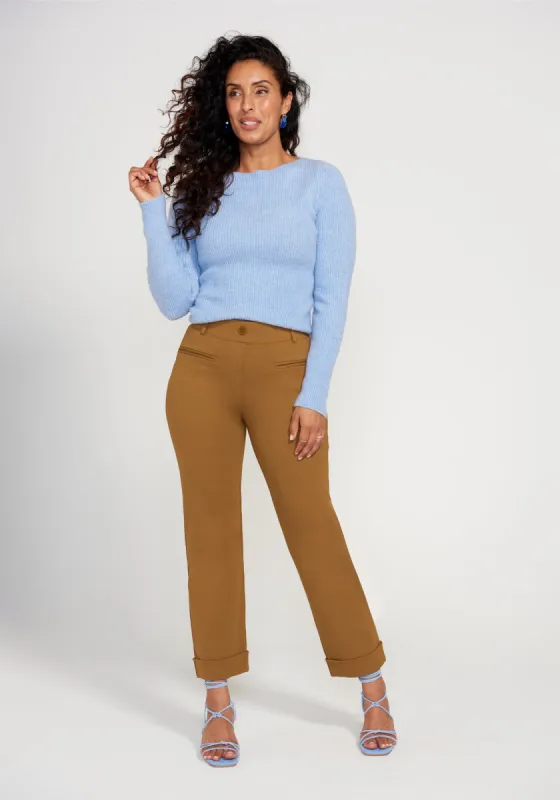 Easy Crop Trouser | Straight (Nutmeg) - Final Sale sold by Betabrand