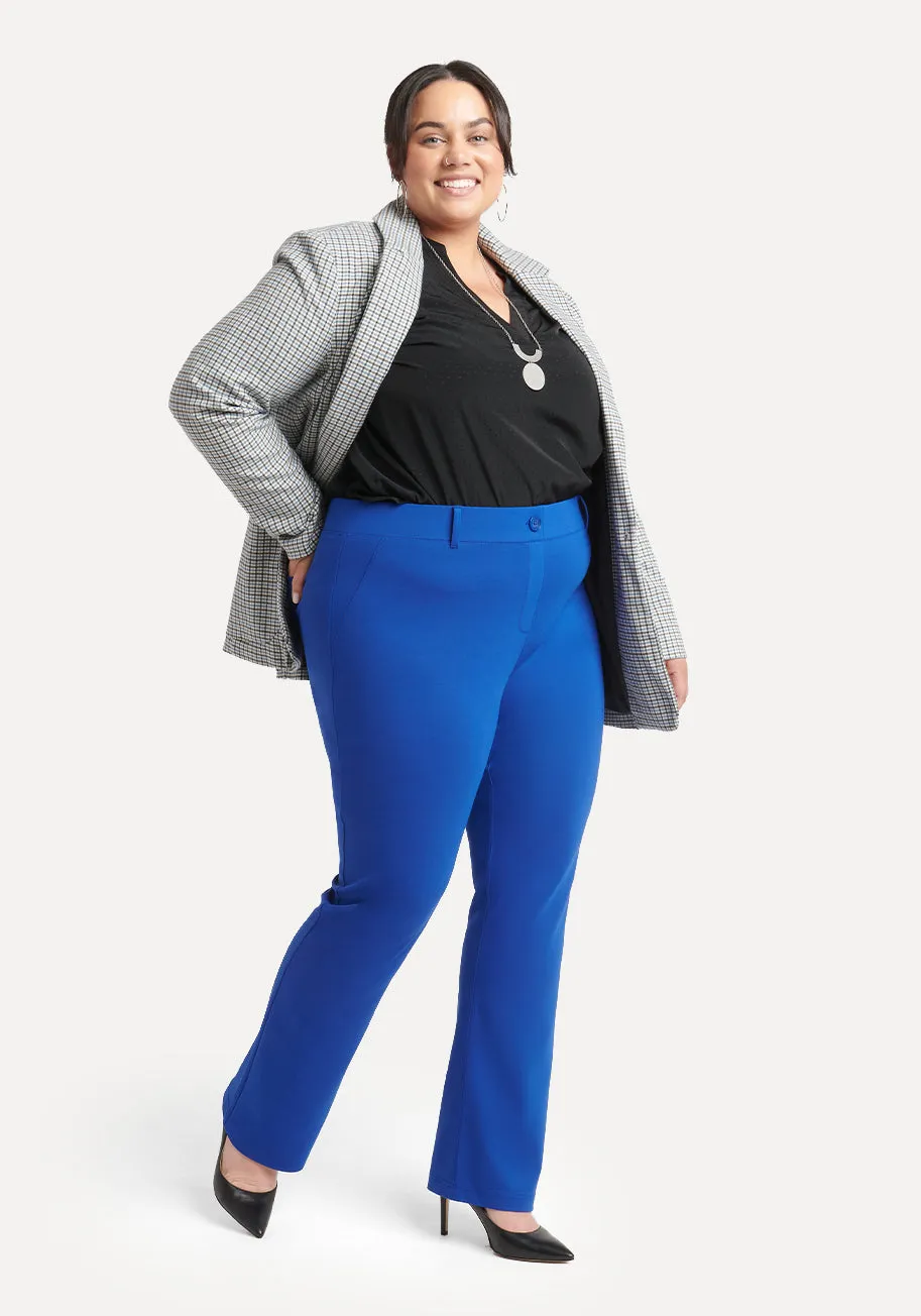 Straight-Leg | Two-Pocket Dress Pant Yoga Pants (Seaglass) sold by Betabrand