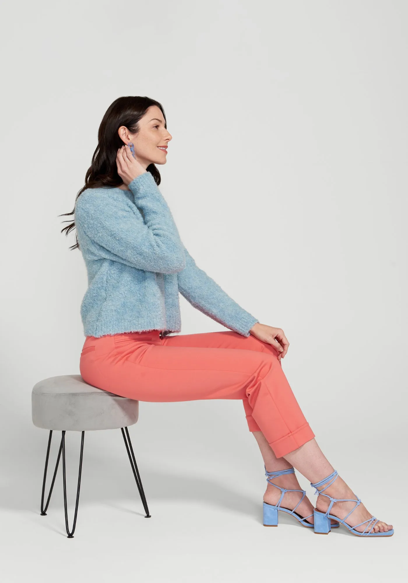 Easy Crop Trouser | Straight (Melon) sold by Betabrand product image thumbnail 4