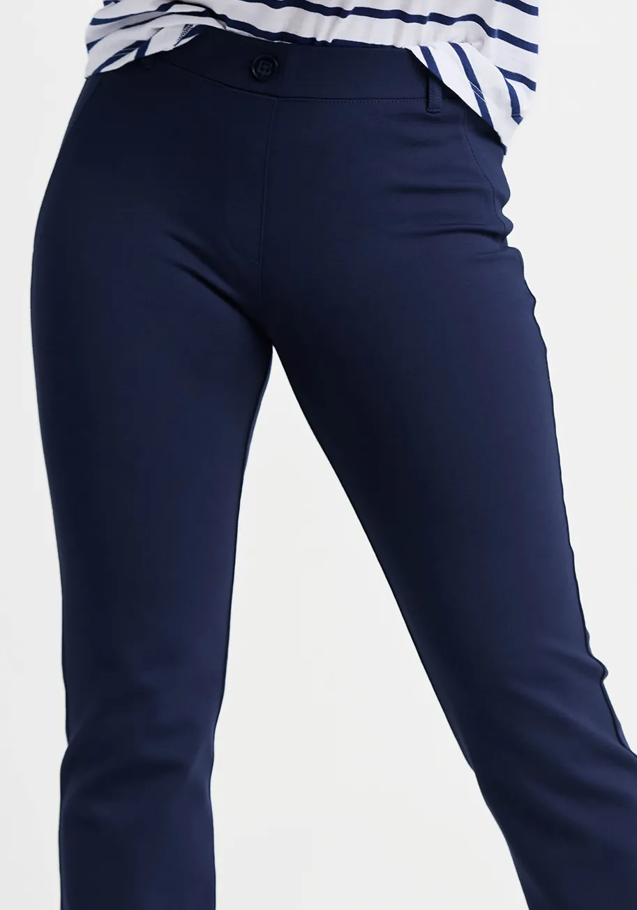 Straight-Leg | Classic Dress Pant Yoga Pants (Navy) sold by Betabrand product image thumbnail 2