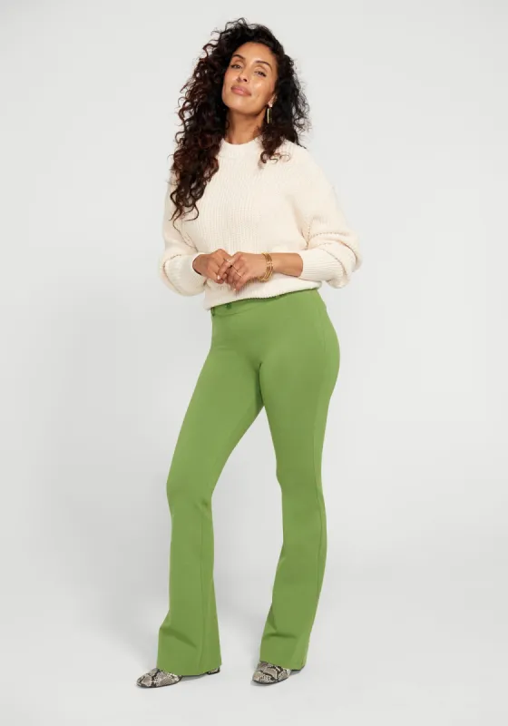 Classic Dress Pant Yoga Pant | Bootcut (Kale) sold by Betabrand