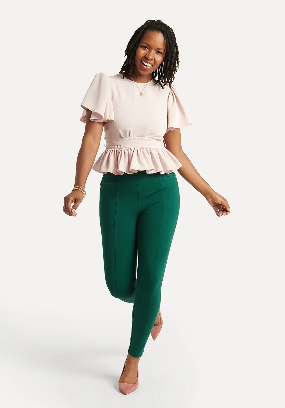 Skinny-Leg | Power-Down Pants (Botanical) sold by Betabrand product image thumbnail 2