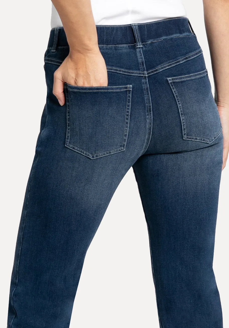 Straight-Leg | 7-Pocket Betabrand Yoga Denim (Dark Vintage) sold by Betabrand product image thumbnail 3