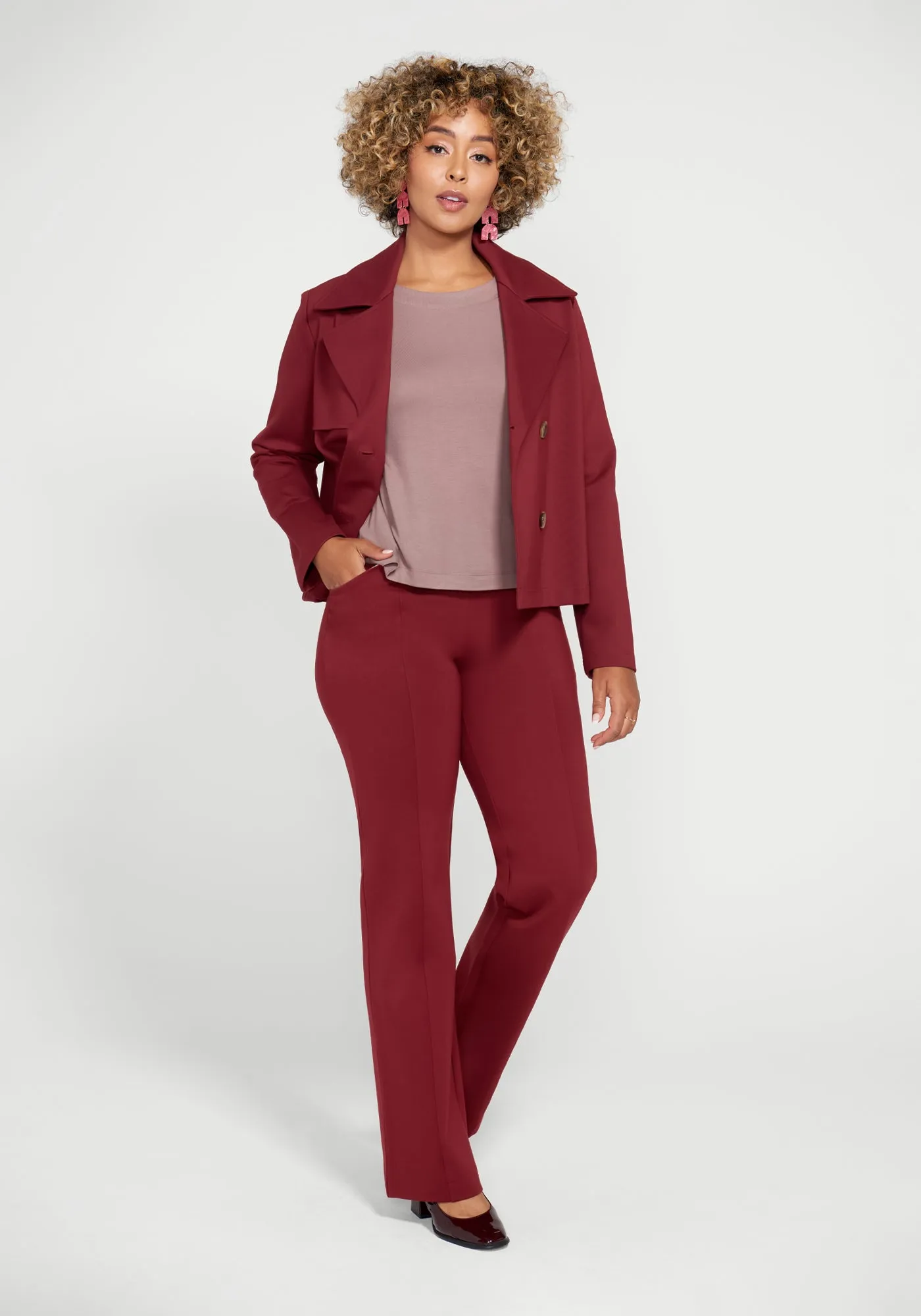 Essential Scoop Long Sleeve (Lilac Dusk) sold by Betabrand product image thumbnail 4