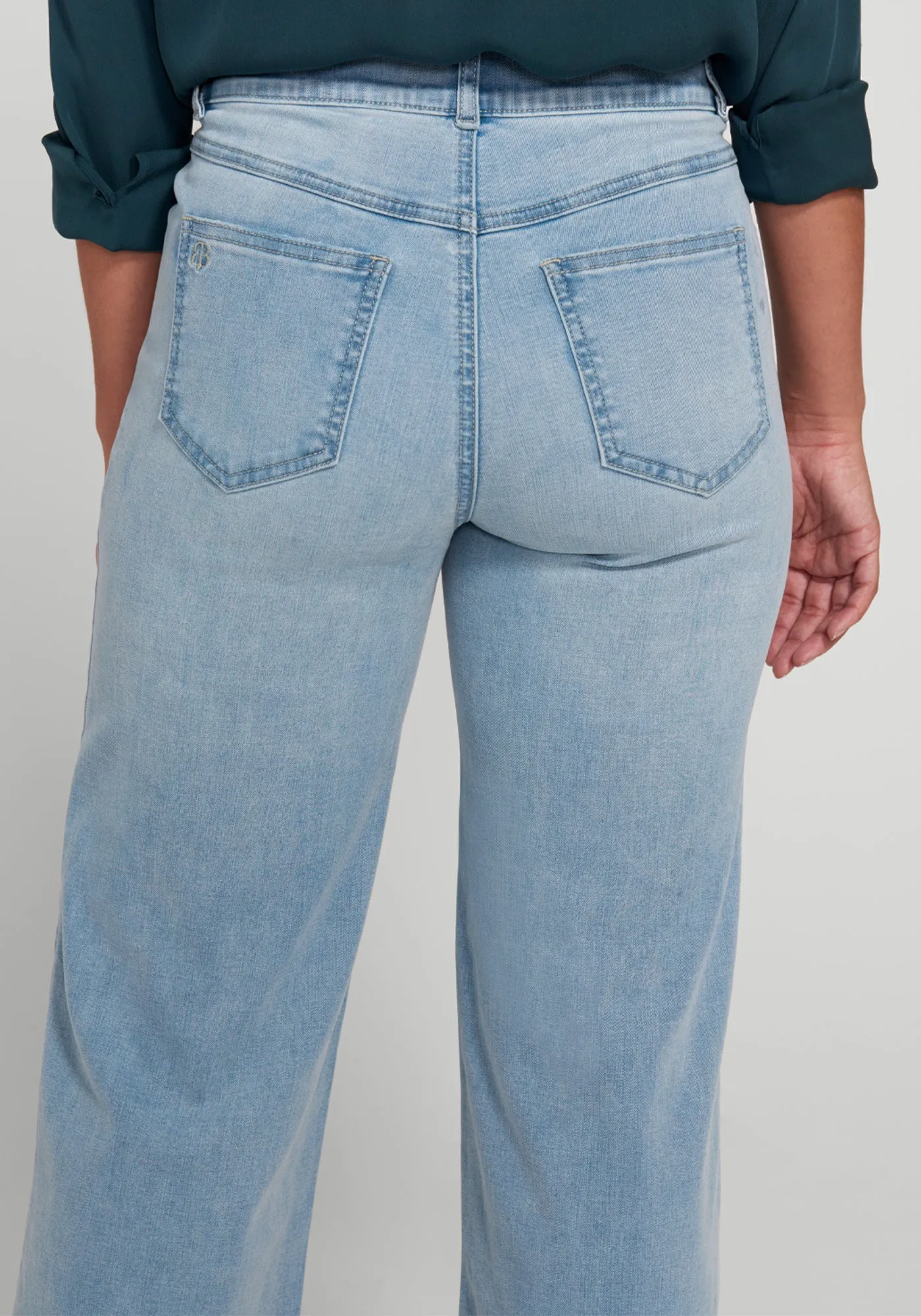 Boyfriend Jean | Wide (Coastal Wash) sold by Betabrand product image thumbnail 3
