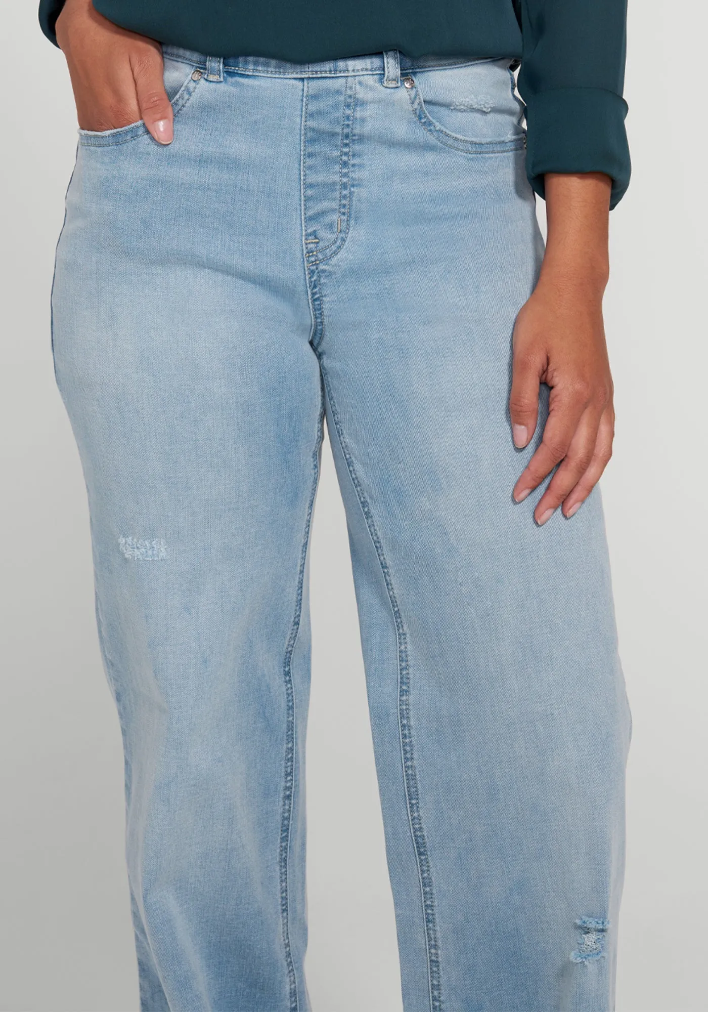 Boyfriend Jean | Wide (Coastal Wash) sold by Betabrand product image thumbnail 2