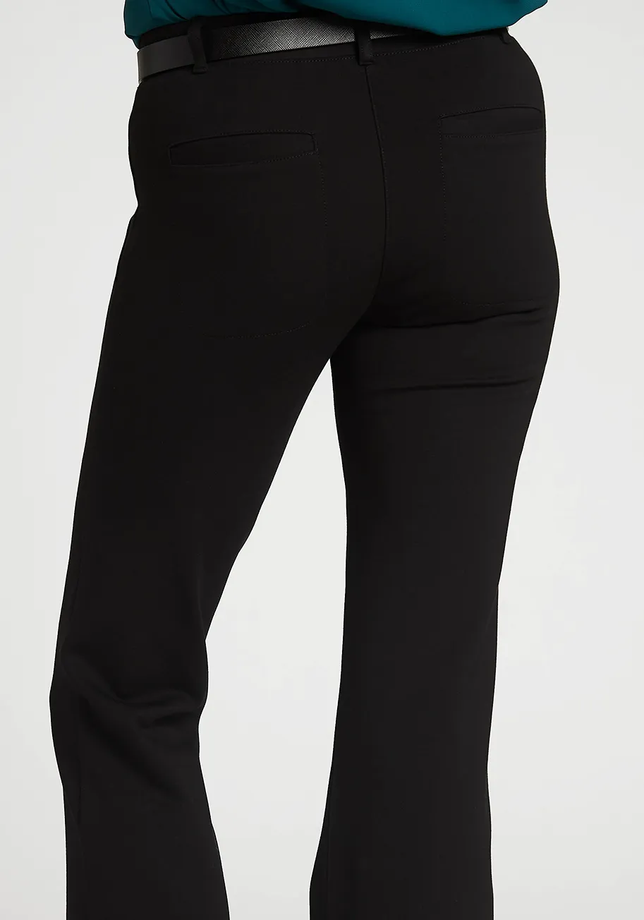 Boot-Cut | Two-Pocket Dress Pant Yoga Pants (Black) sold by Betabrand product image thumbnail 3