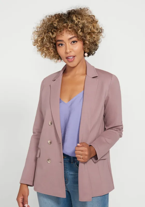 Double Breasted Blazer (Lilac Dusk) sold by Betabrand