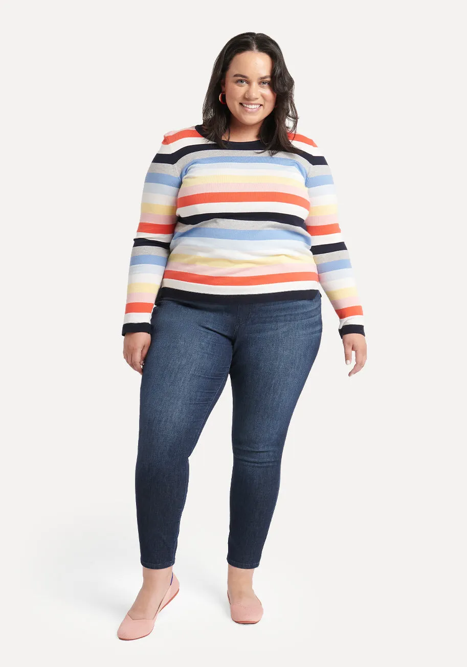 Skinny-Leg | 4-Pocket Betabrand Yoga Denim (Lightweight Vintage) sold by Betabrand product image thumbnail 4