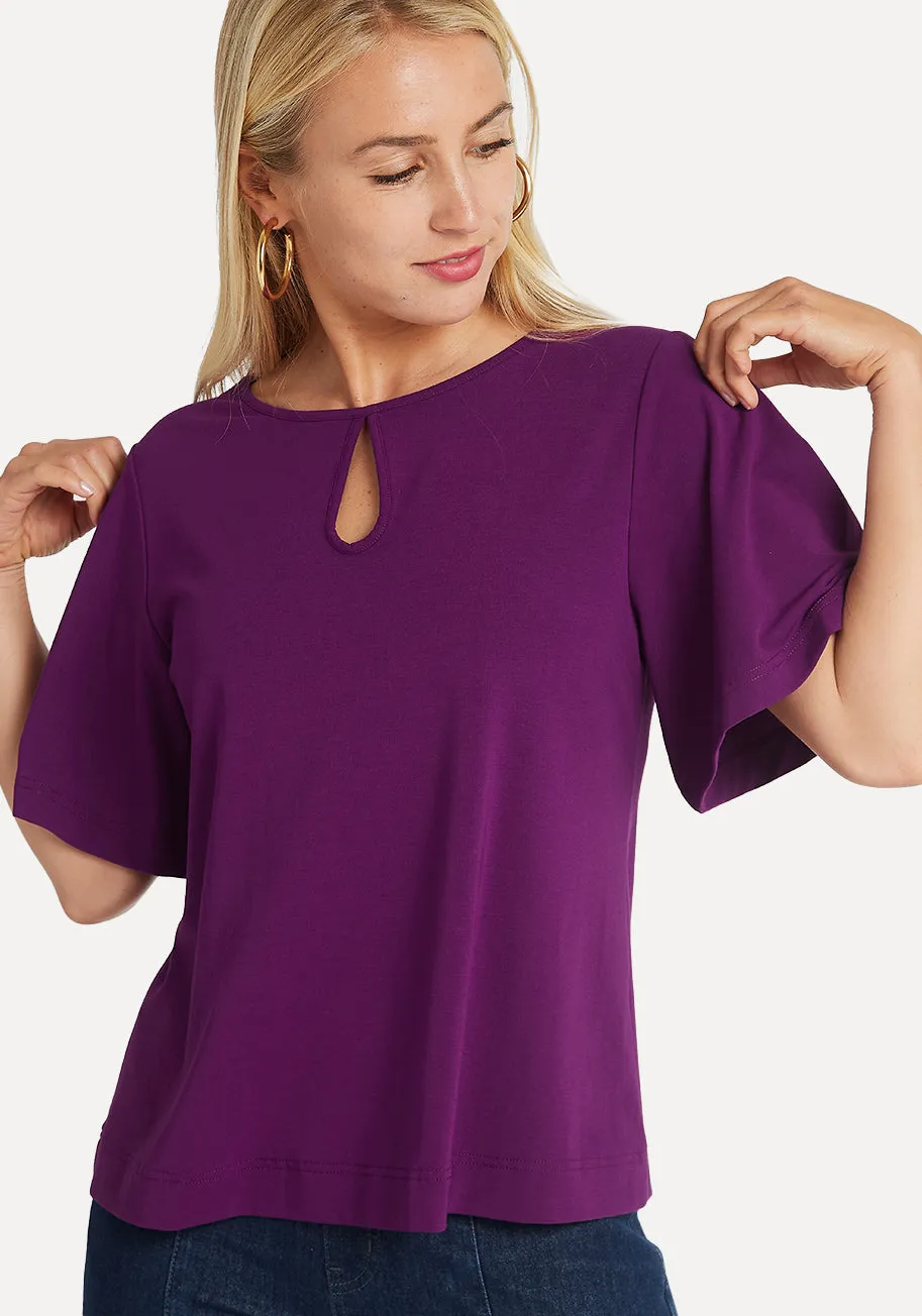 Flow Reversible Top (Dark Iris) sold by Betabrand product image thumbnail 2