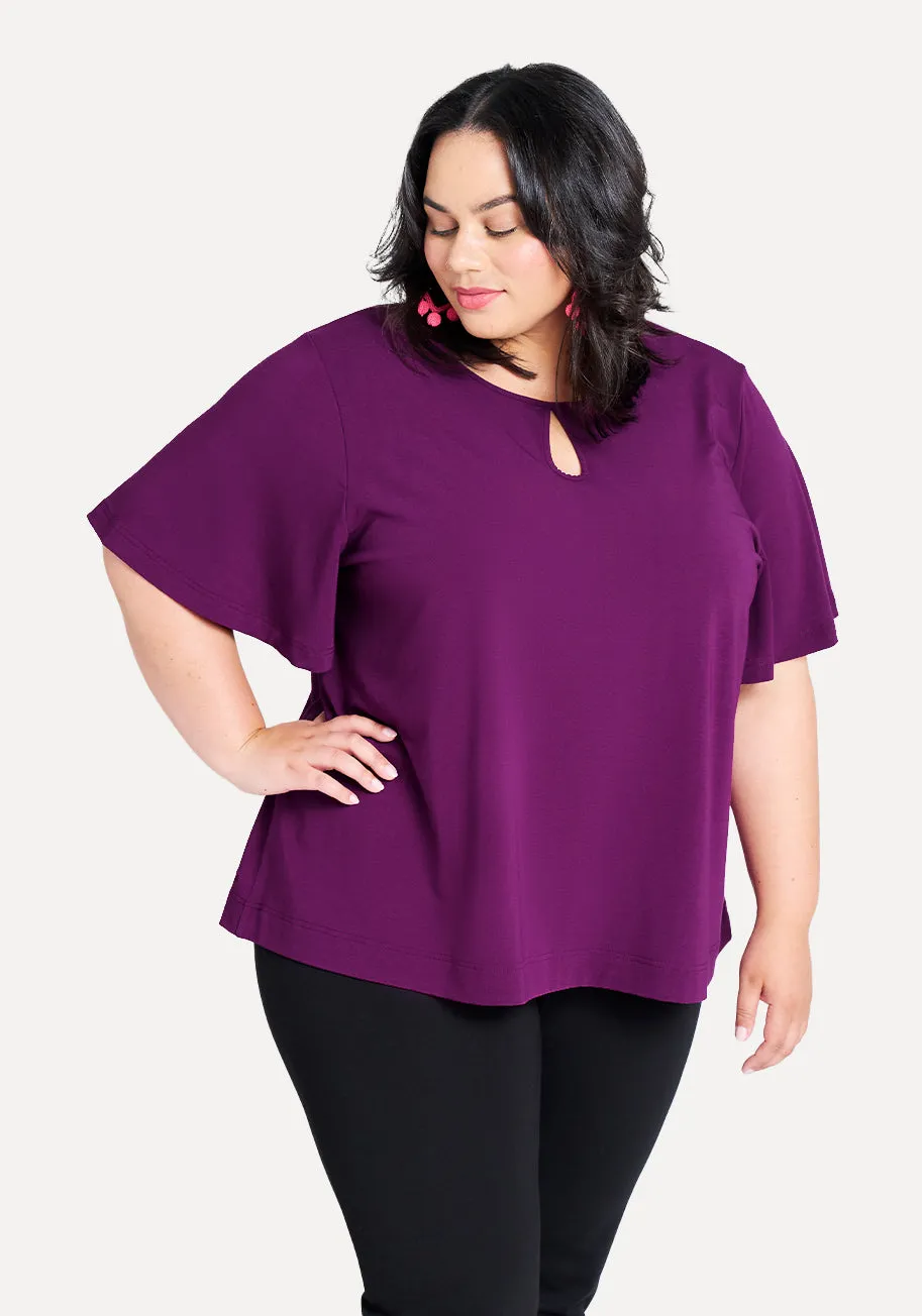 Flow Reversible Top (Dark Iris) sold by Betabrand product image thumbnail 4