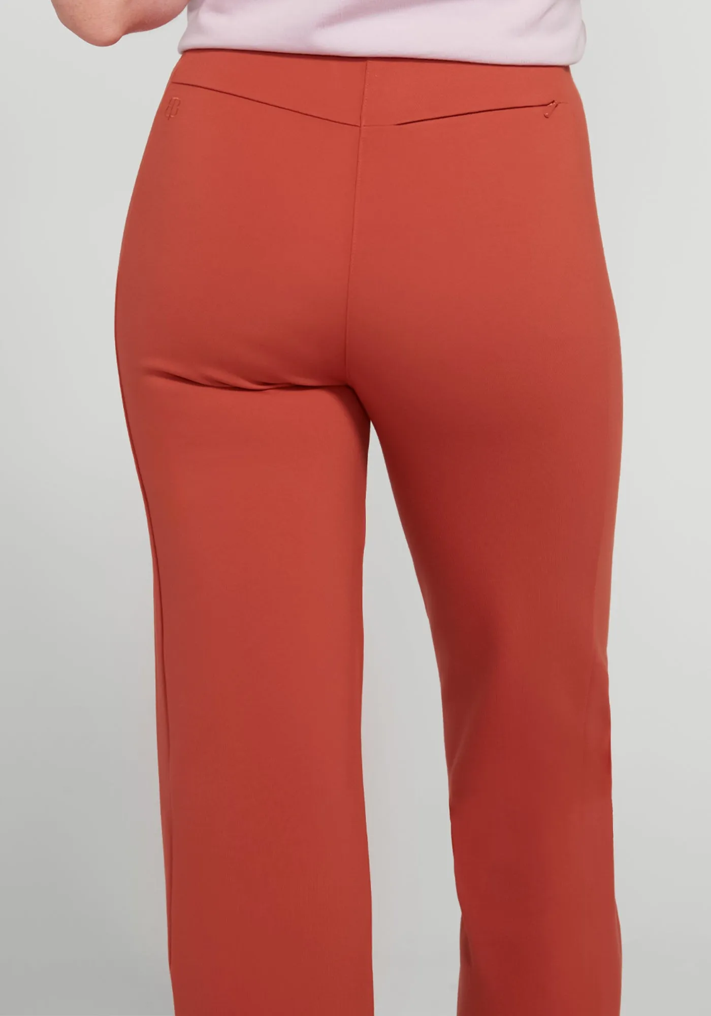 Monroe Crop Trouser | Straight (Burnished Coral) sold by Betabrand product image thumbnail 3