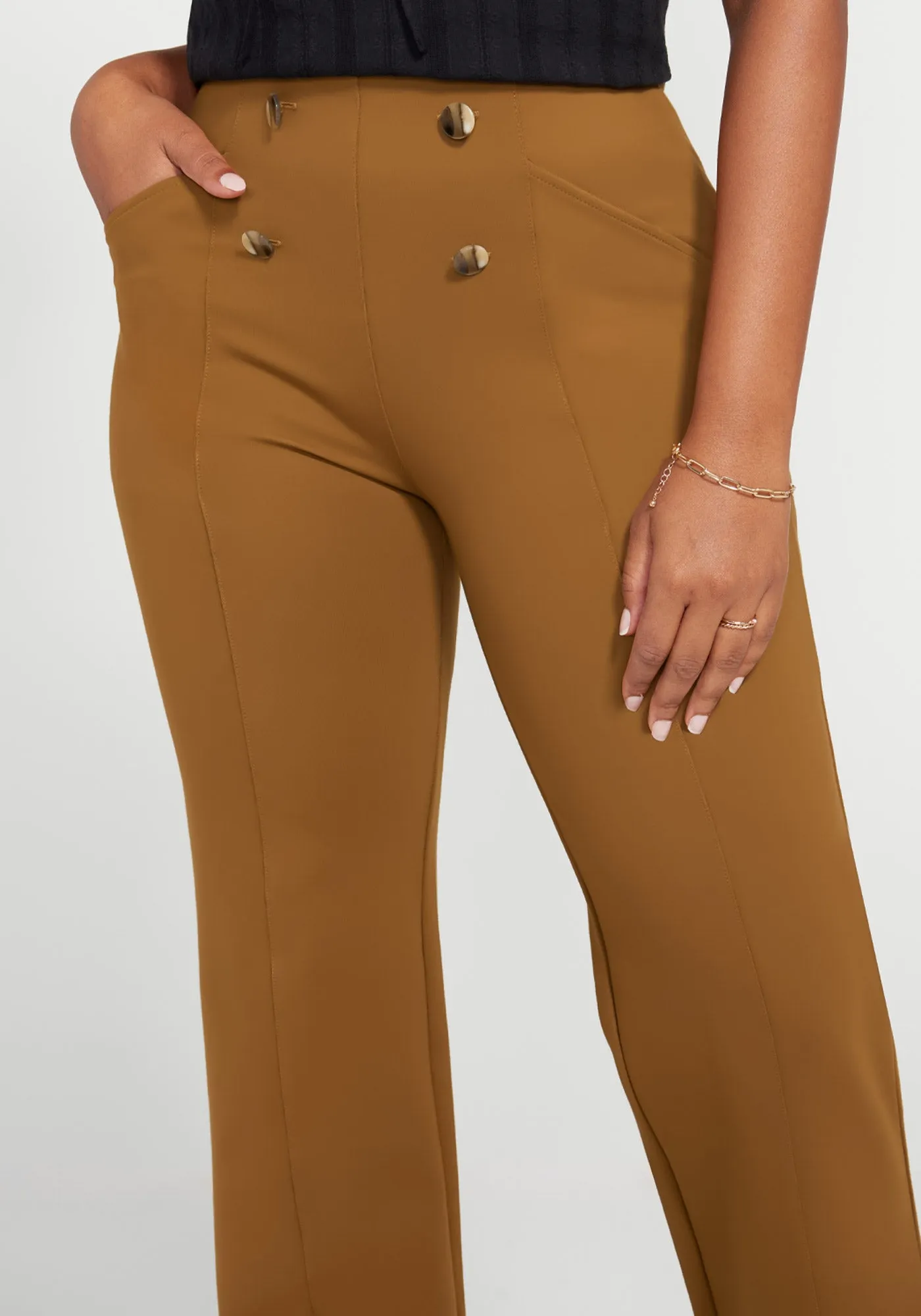Atlantic Pant | Wide (Nutmeg) sold by Betabrand product image thumbnail 2