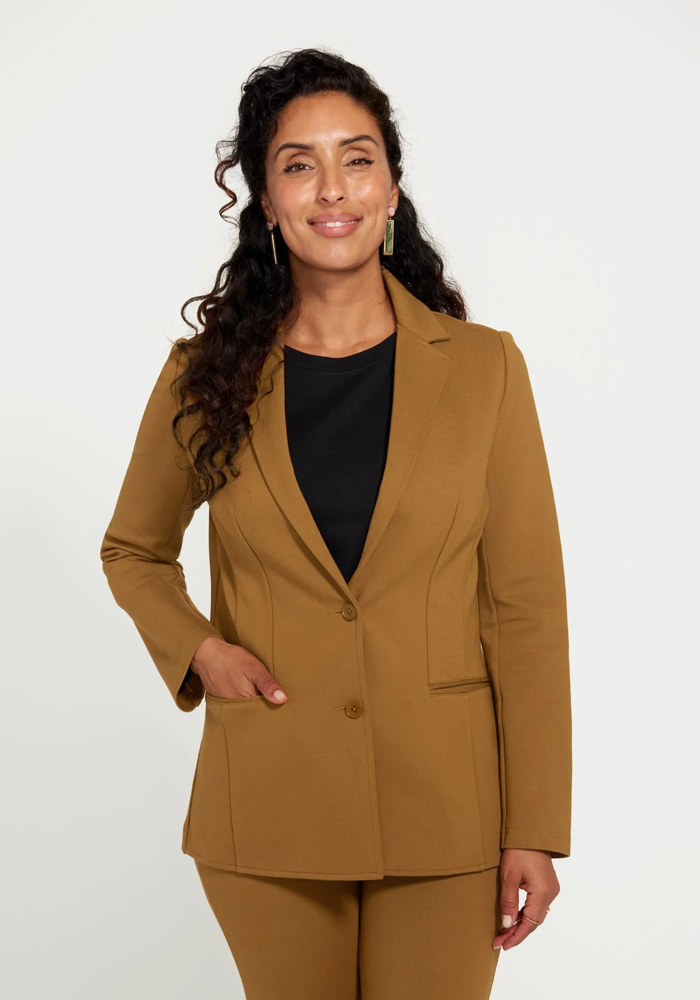 Classic Blazer (Nutmeg) sold by Betabrand product image thumbnail 2